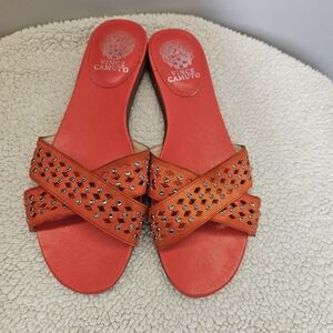 Vince Camuto Women's Orange Studded Sandals